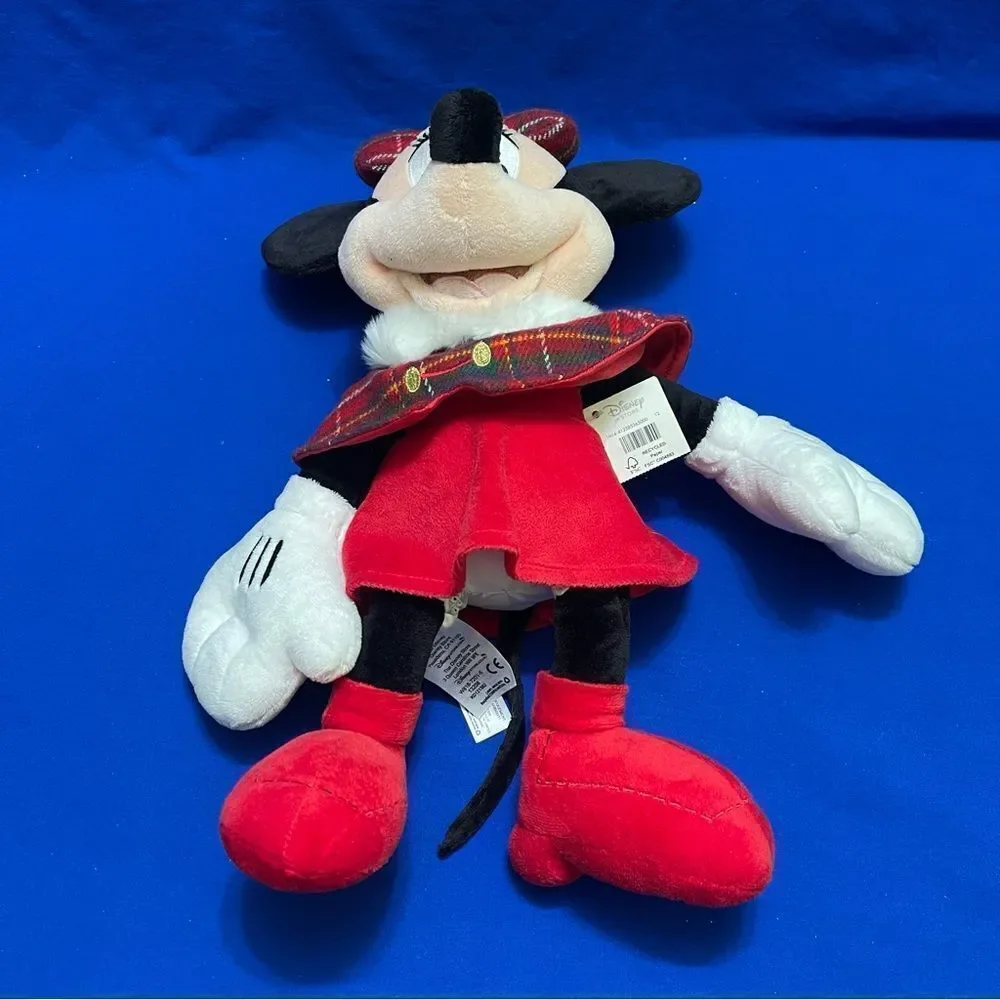 Disney Store Minnie Mouse Christmas Holiday plush doll